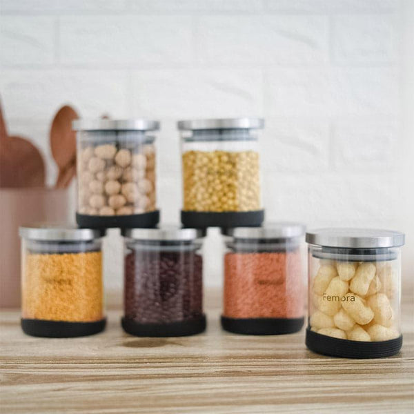 Jar - Danica Storage Jar (600 ML) - Set Of Six