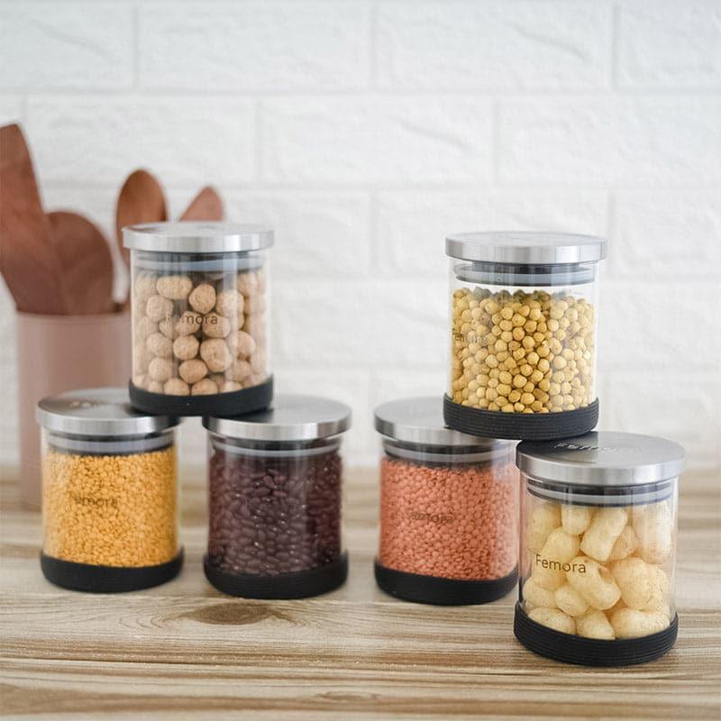 Jar - Danica Storage Jar (600 ML) - Set Of Six