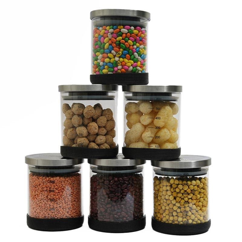 Jar - Danica Storage Jar (600 ML) - Set Of Six