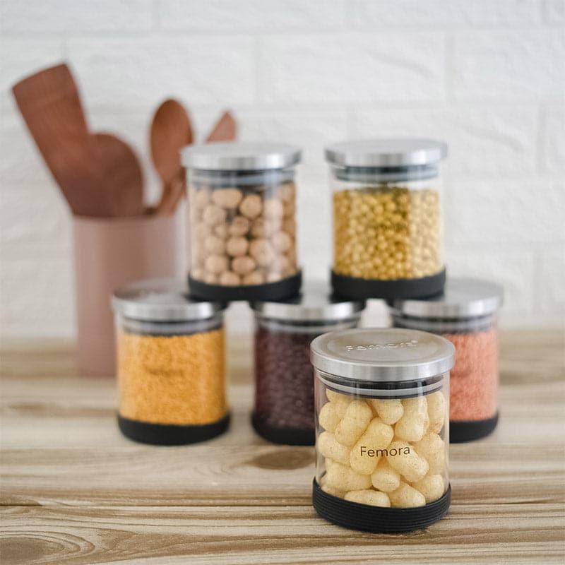 Jar - Danica Storage Jar (600 ML) - Set Of Six