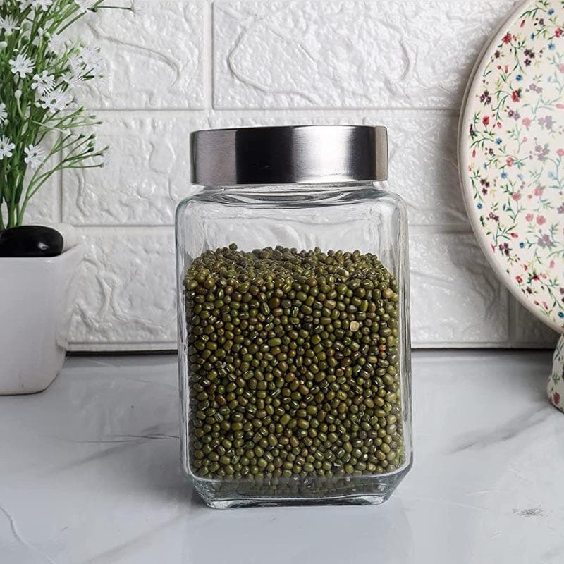 Jar - Fiona Storage Container With steel lid - 1550 ML