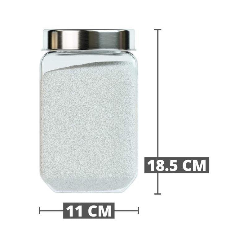 Jar - Fiona Storage Container With steel lid - 1550 ML