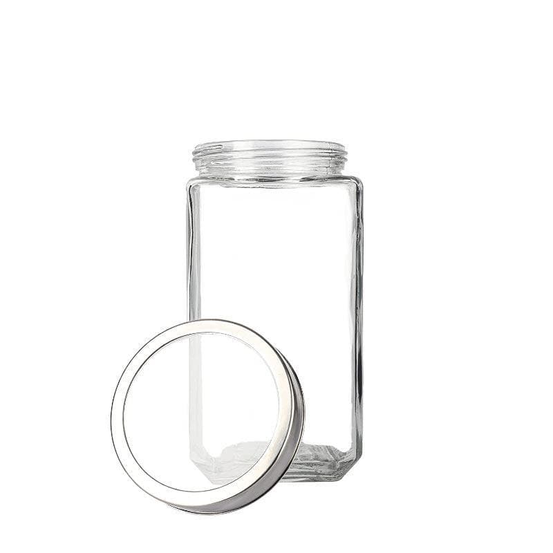 Jar - Fiona Storage Container With steel lid - 2000 ML