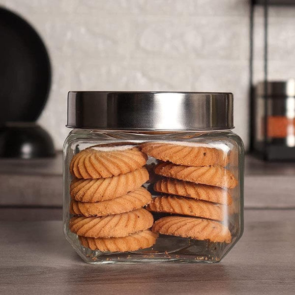 Jar - Fiona Storage Container With steel lid - 850 ML