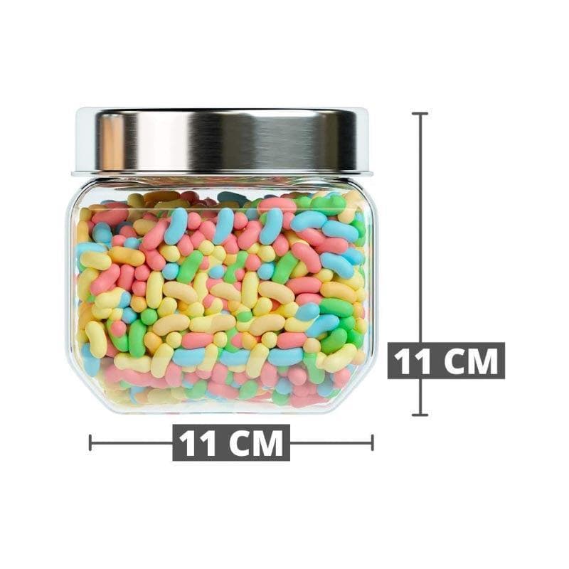 Jar - Fiona Storage Container With steel lid - 850 ML