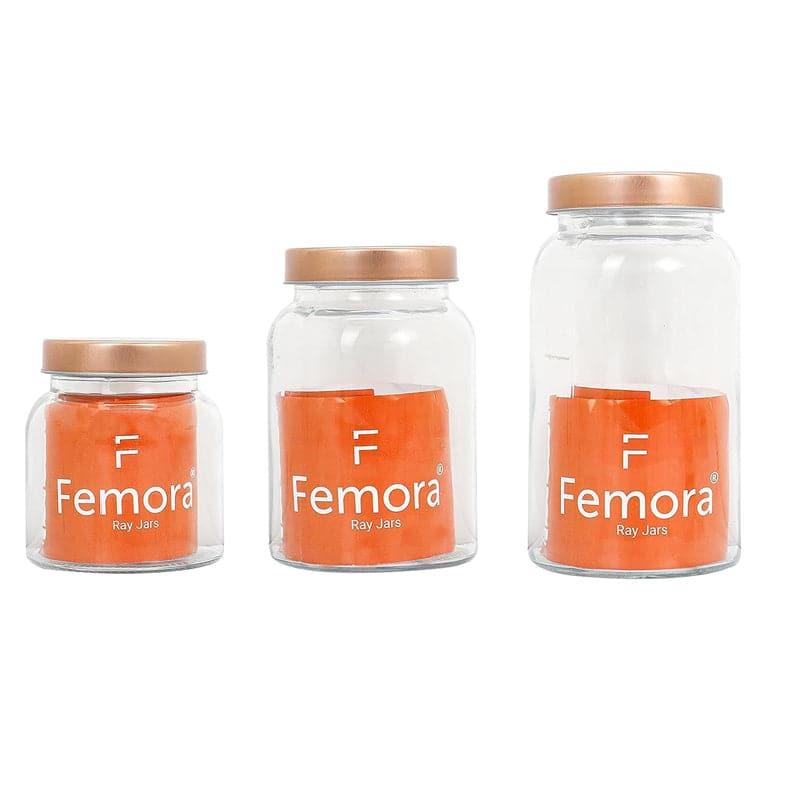 Jar - Flavor Vault Storage Jar (Gold) - Set Of Three