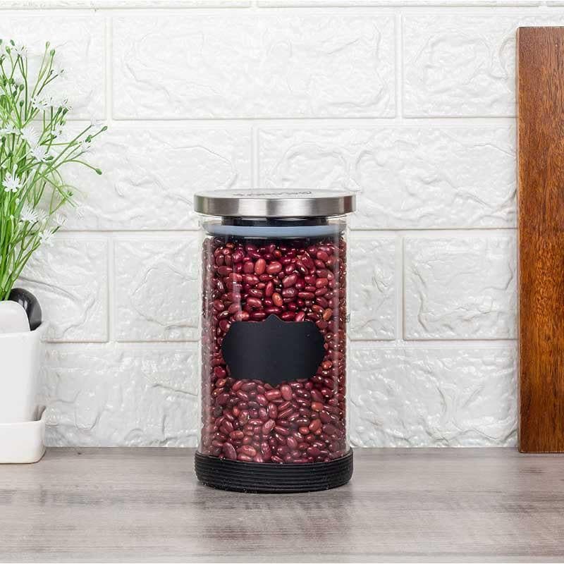 Jar - Freshto Storage Jar With Steel Lid - 900 ML