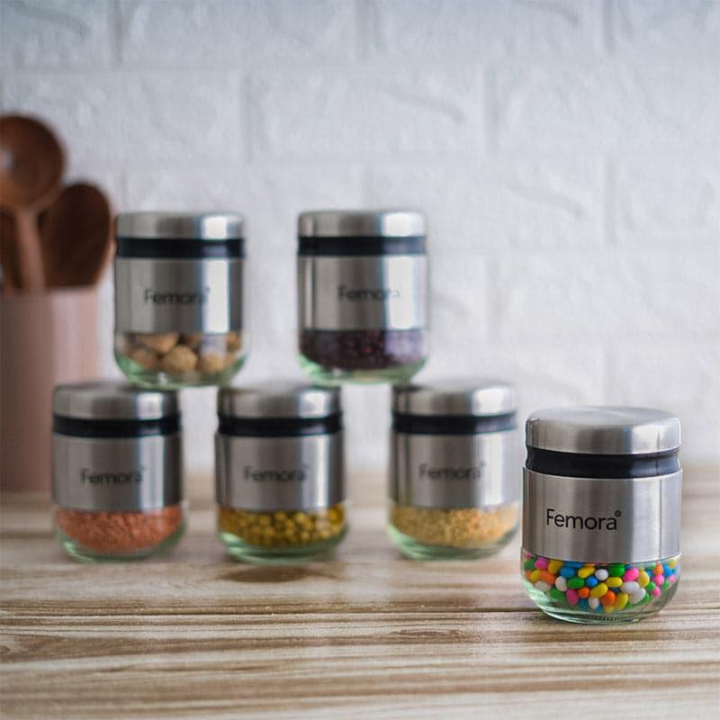 Jar - Gilore Storage Jar (350 ML) - Set Of Six