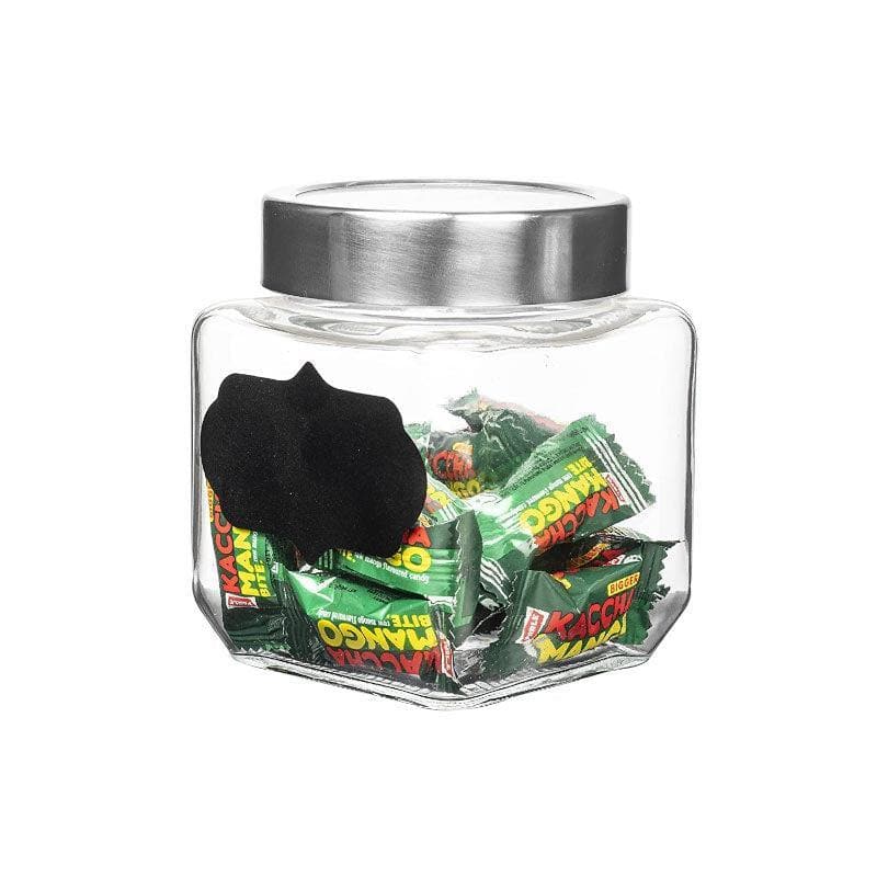 Jar - Metro Storage Jar With Steel Lid - 1000 ML