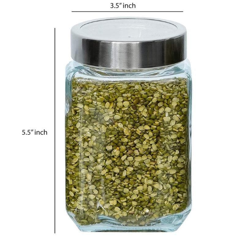 Jar - Metro Storage Jar With Steel Lid - 750 ML