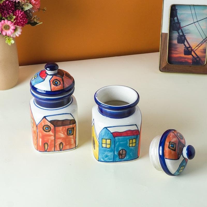 Buy Snow City Jar (400 ML) - Set Of Two Jar from Vaaree