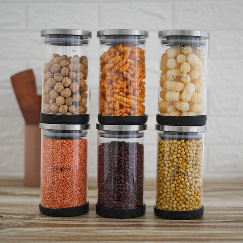 Jar - Stella Storage Jar (1000 ML) - Set Of Six