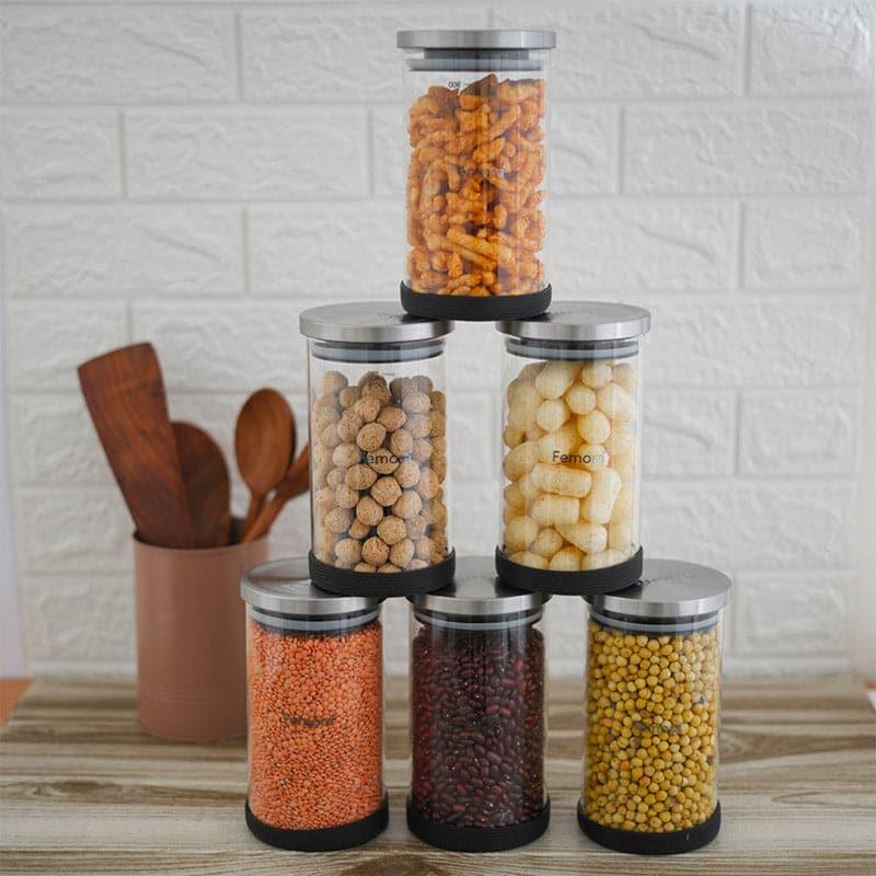 Jar - Stella Storage Jar (1000 ML) - Set Of Six