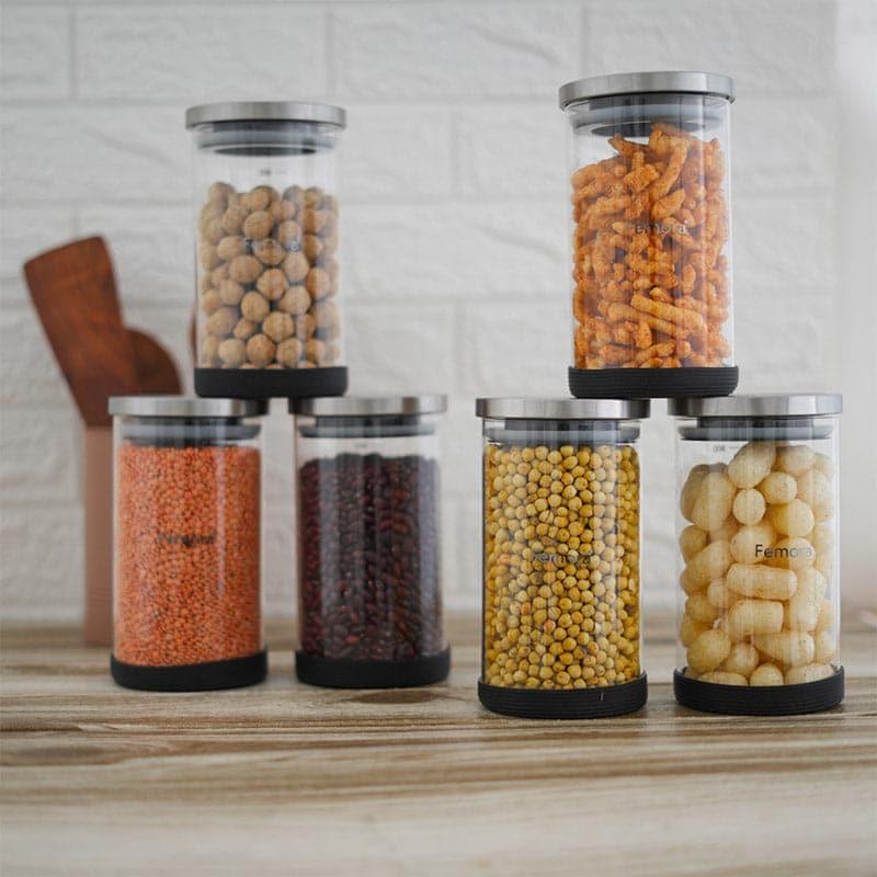 Jar - Stella Storage Jar (1000 ML) - Set Of Six