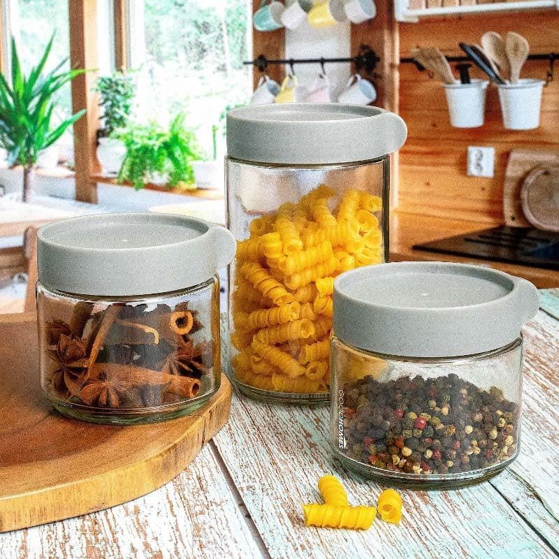 Jar - Moco Storage Jar (290, 600 ML) - Set Of Three