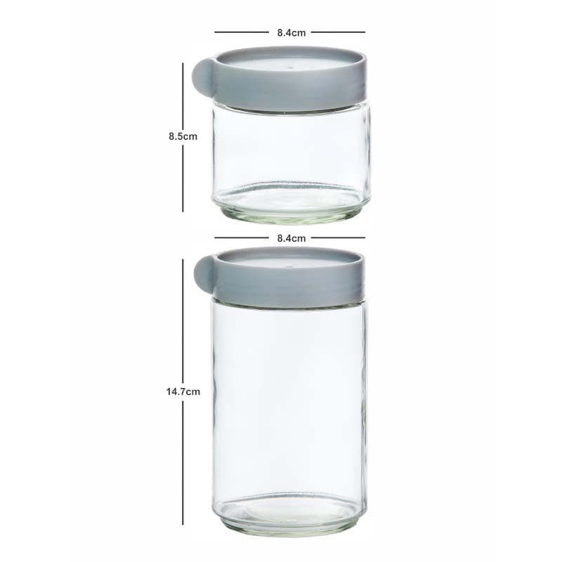 Jar - Moco Storage Jar (290, 600 ML) - Set Of Three