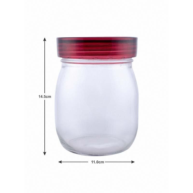 Jar - Revo Round Storage Jar With Lid (800 ML) - Set Of Three