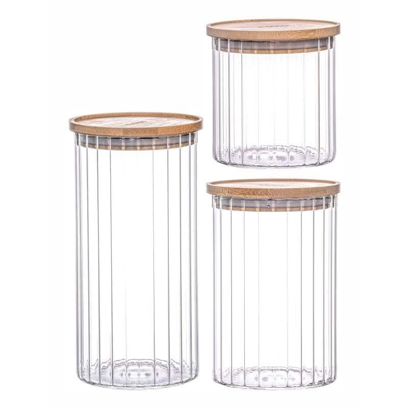 Buy Sefona Storage Jar (685, 1050, 1400 ML) - Set Of Three Jar from Vaaree