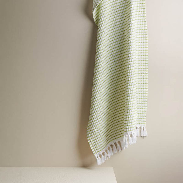 Buy Alyssa Waffle Bath Towel - Light Green Bath Towels from Vaaree