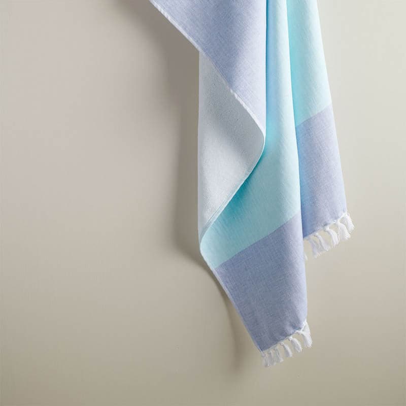 Bath Towels - Serene Water Cotton Terry Bath Towel