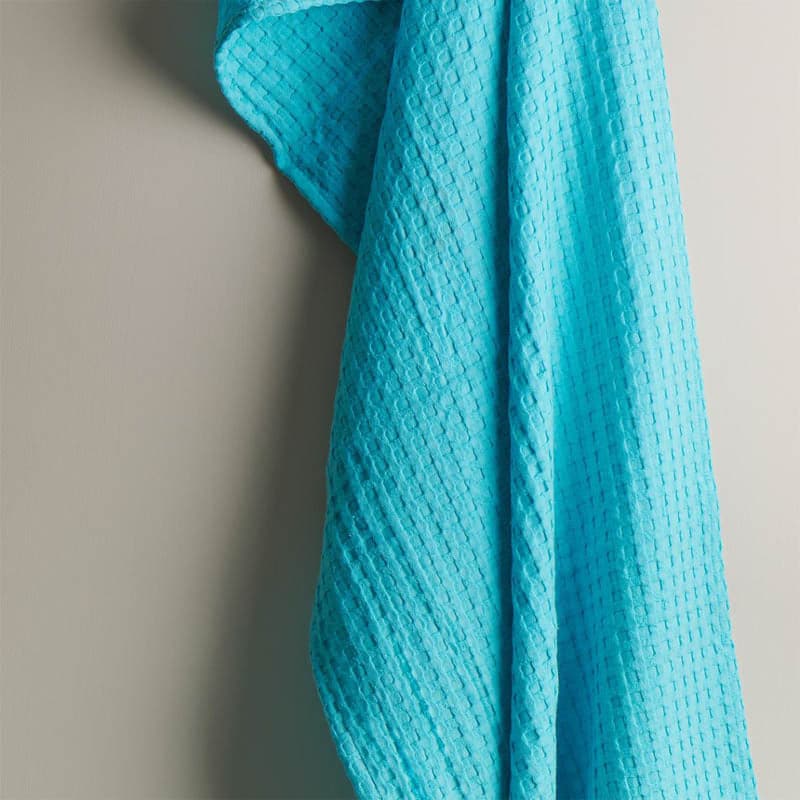 Buy Pebble Glow Textured Waffle Bath Towel - Light Blue Bath Towels from Vaaree