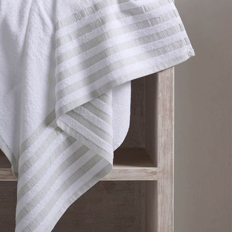 Buy Stevo Stripe Terry Bath Towel Bath Towels from Vaaree