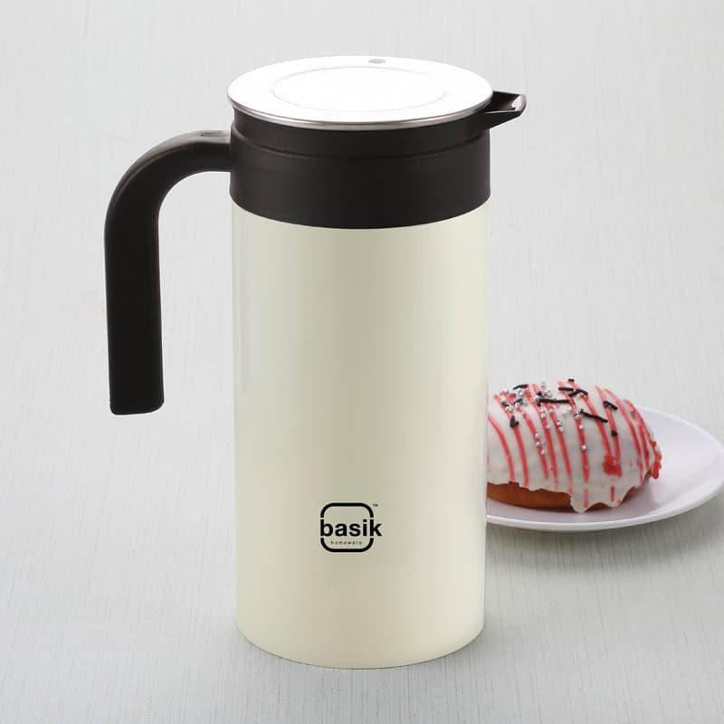 Jug - Hydra Stainless Steel Water Jug (White) - 1450 ML