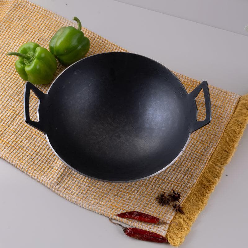 Buy Ebony Induction Safe Kadhai - 1800 ML / 11 Inches Kadhai from Vaaree