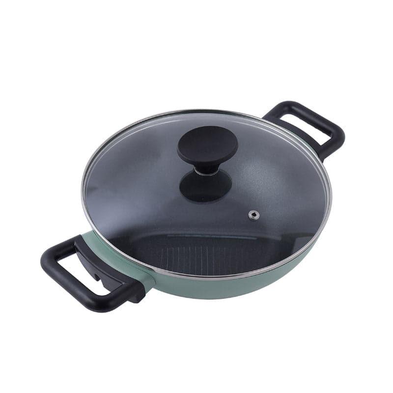 Buy Sizzlesphere Non Stick Kadhai With Lid - 3200 ML / 10 Inches Kadhai from Vaaree