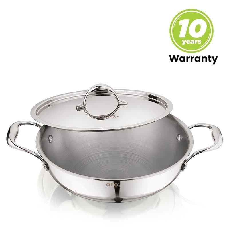 Buy Suko Induction Safe Kadhai With Lid - 6800 ML / 13 Inches Kadhai from Vaaree