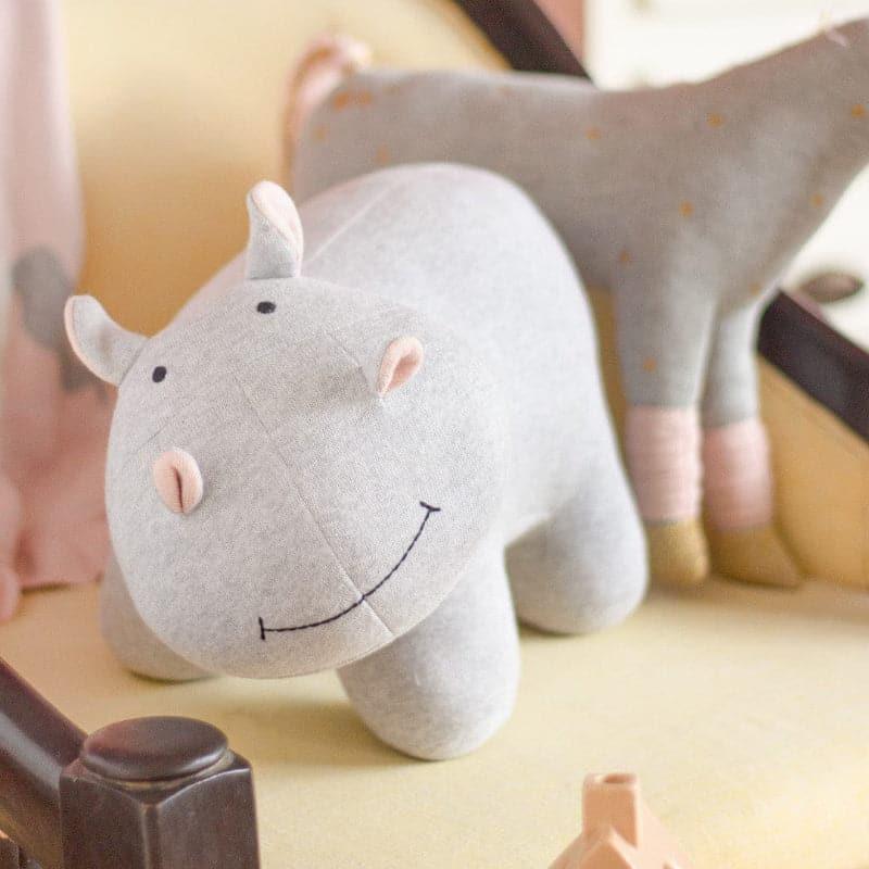 Buy Darling Hippo Knitted Cotton Toy Kids Toys from Vaaree