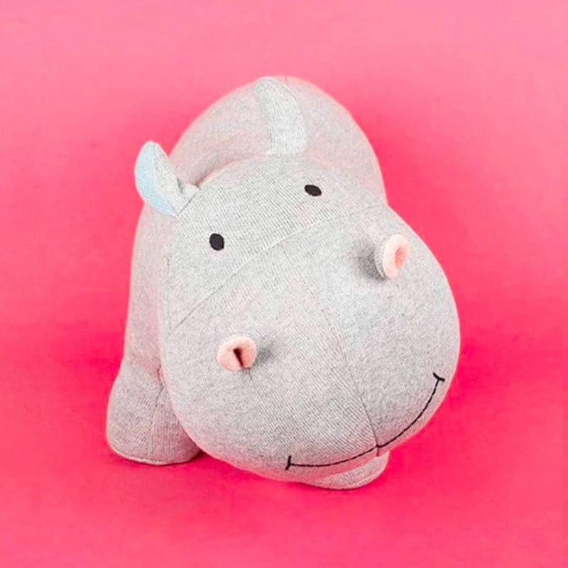 Buy Darling Hippo Knitted Cotton Toy Kids Toys from Vaaree