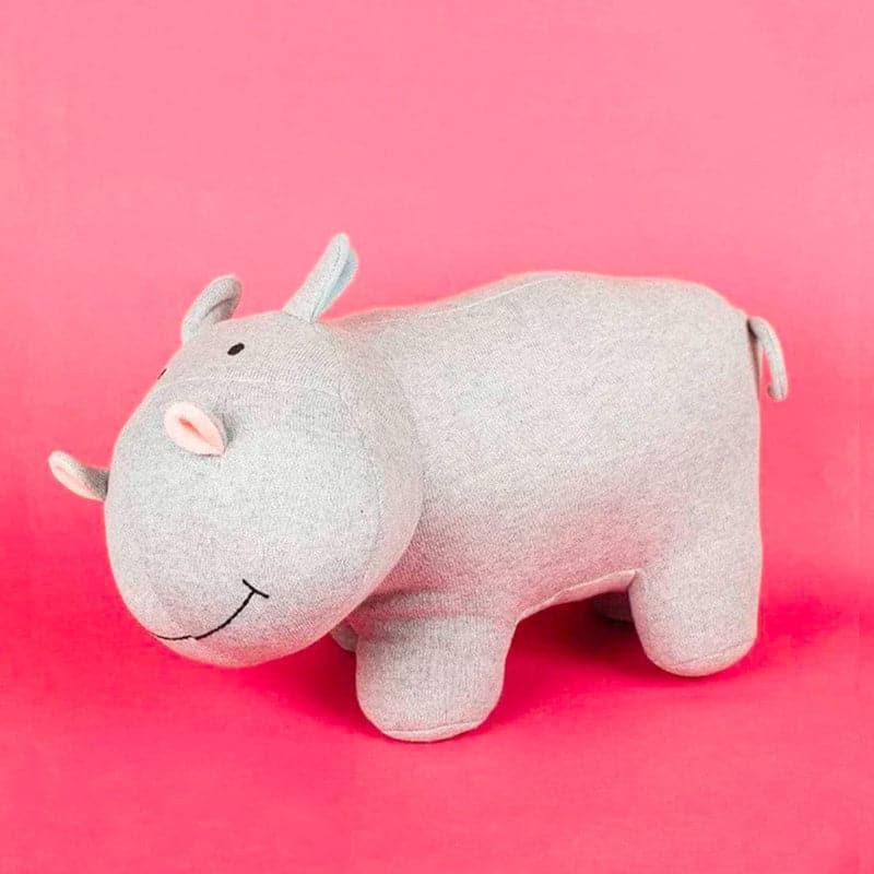 Buy Darling Hippo Knitted Cotton Toy Kids Toys from Vaaree