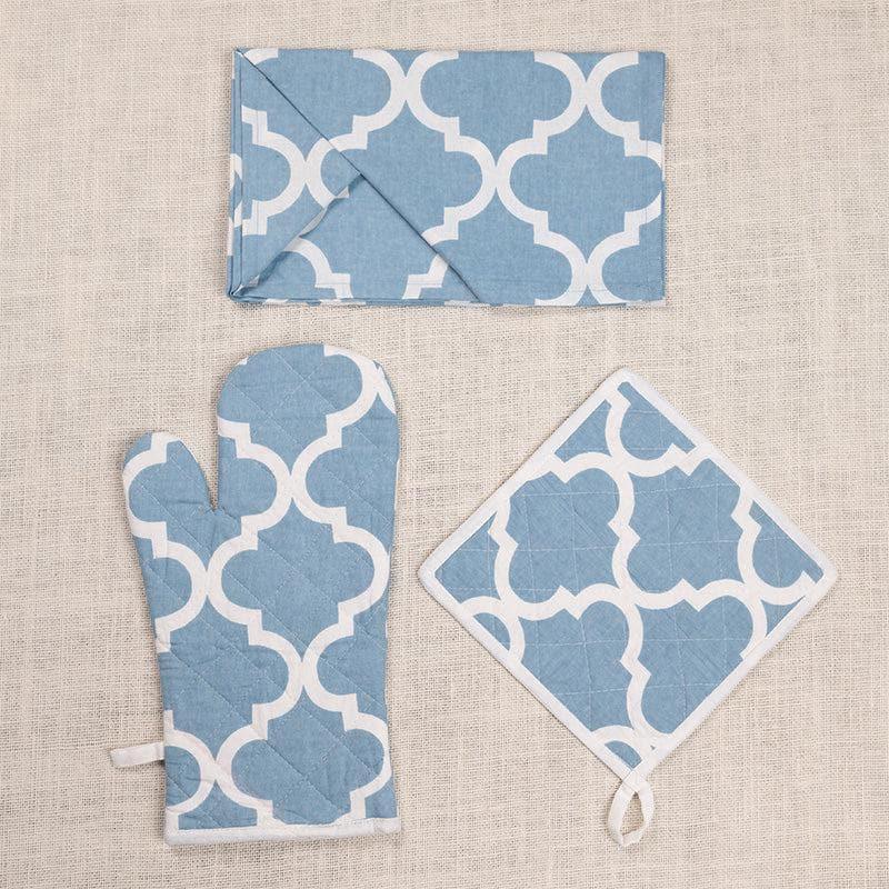 Kitchen Set - Reva Kitchen Linen Set - Blue