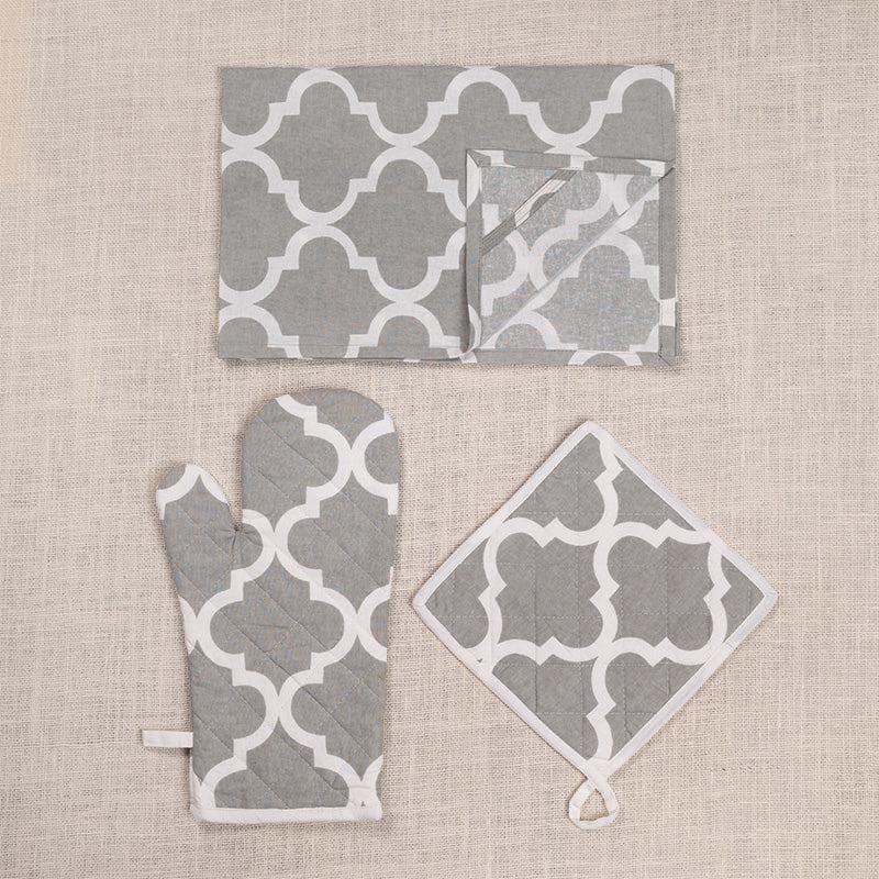 Kitchen Set - Reva Kitchen Linen Set - Grey