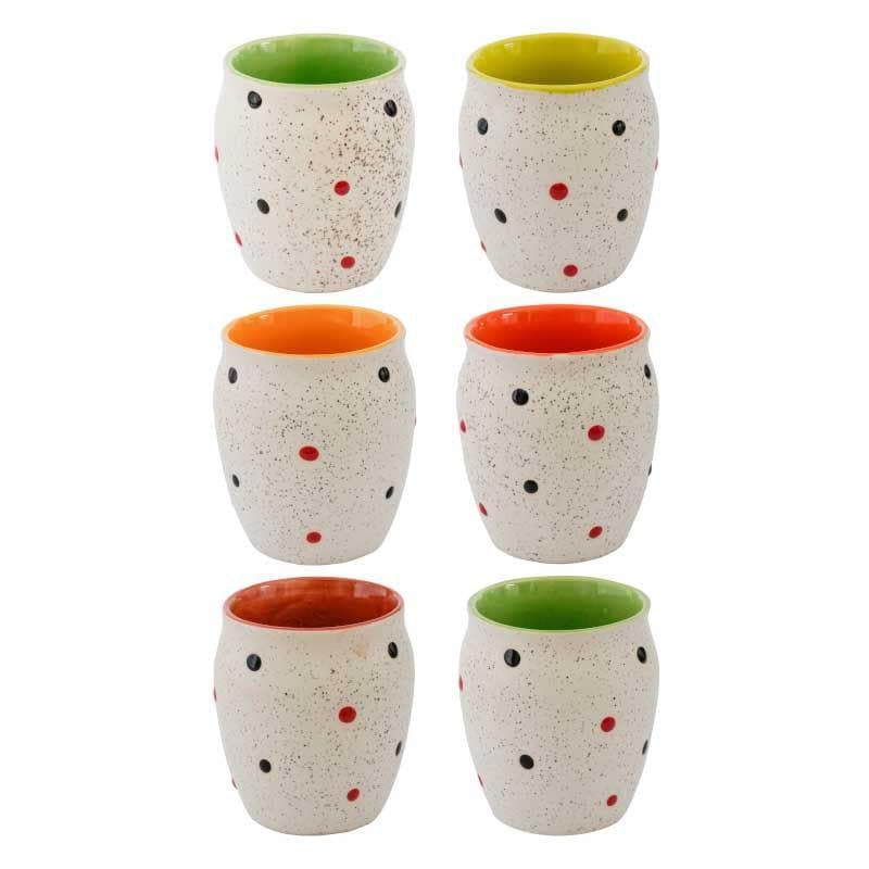 Kulhad - Poppy Pill Mug - Set Of Six