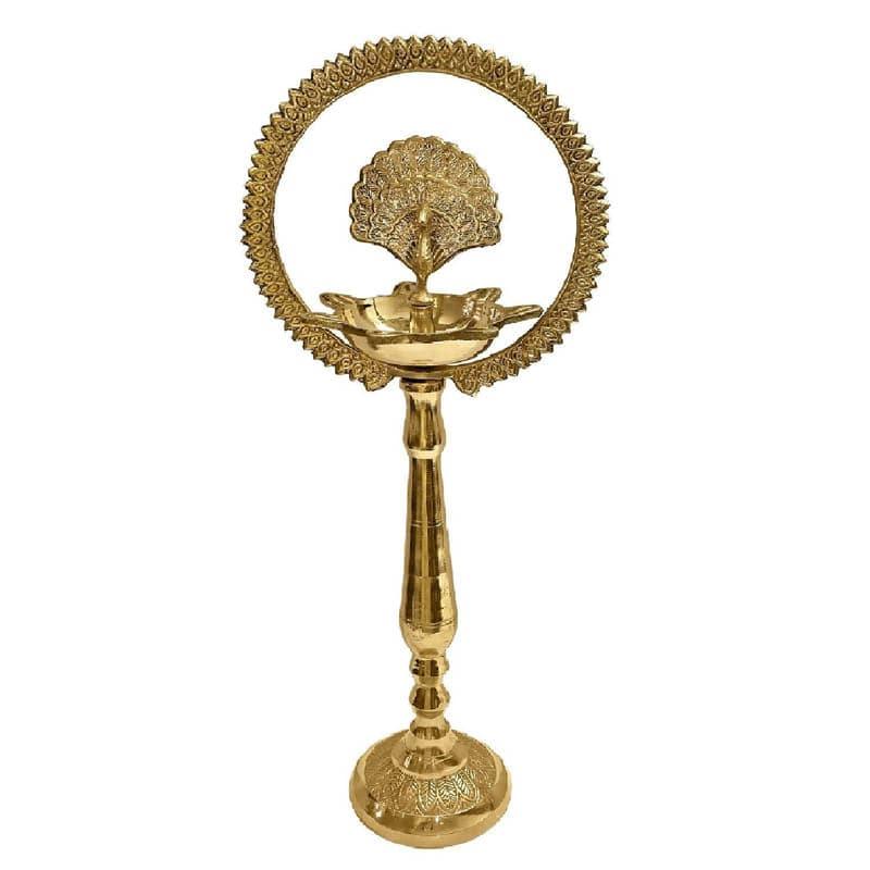 Buy Divine Aura Brass Lamp - Small Lamps from Vaaree