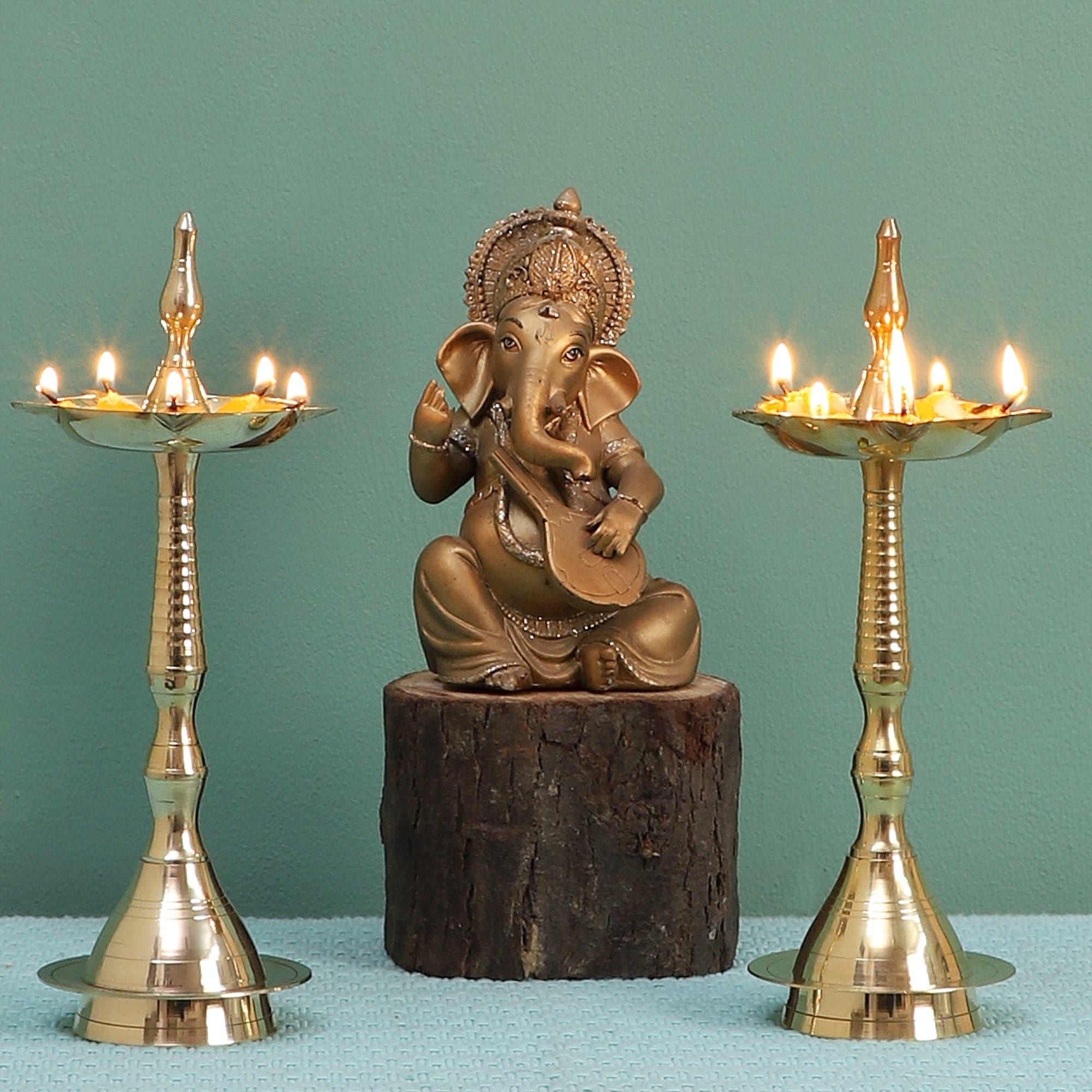 Buy Kerala Deepak Lamp - Set Of Two Lamps from Vaaree