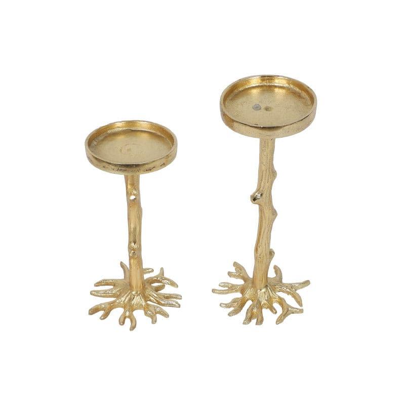 Buy Sacred Roots Tealight Holder - Set Of Two Lamps from Vaaree