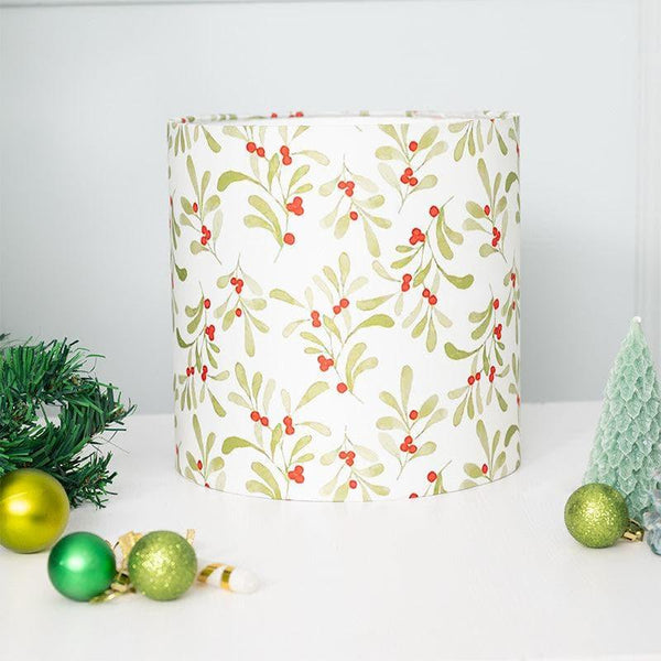 Lampshades - Red Berry Cylindrical Shade