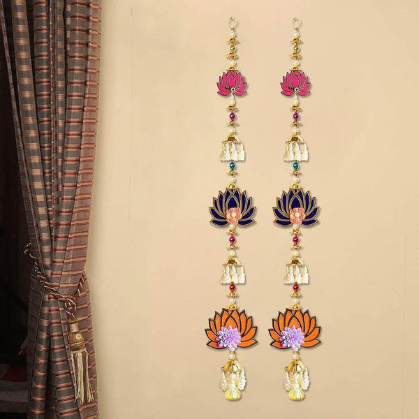 Buy Charming Lotus Latkans - Set Of Two Latkans from Vaaree