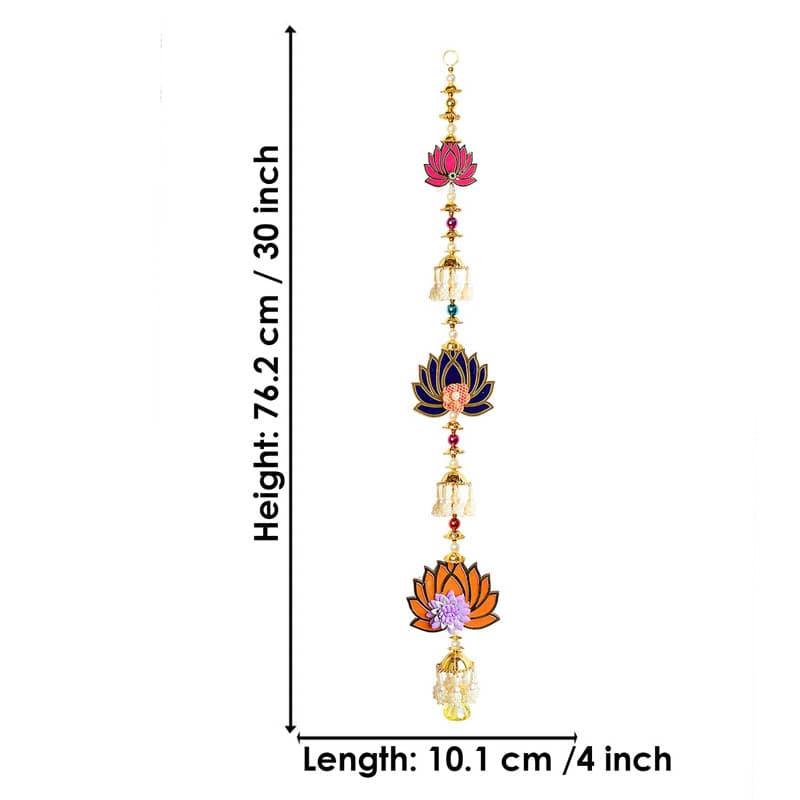 Buy Charming Lotus Latkans - Set Of Two Latkans from Vaaree