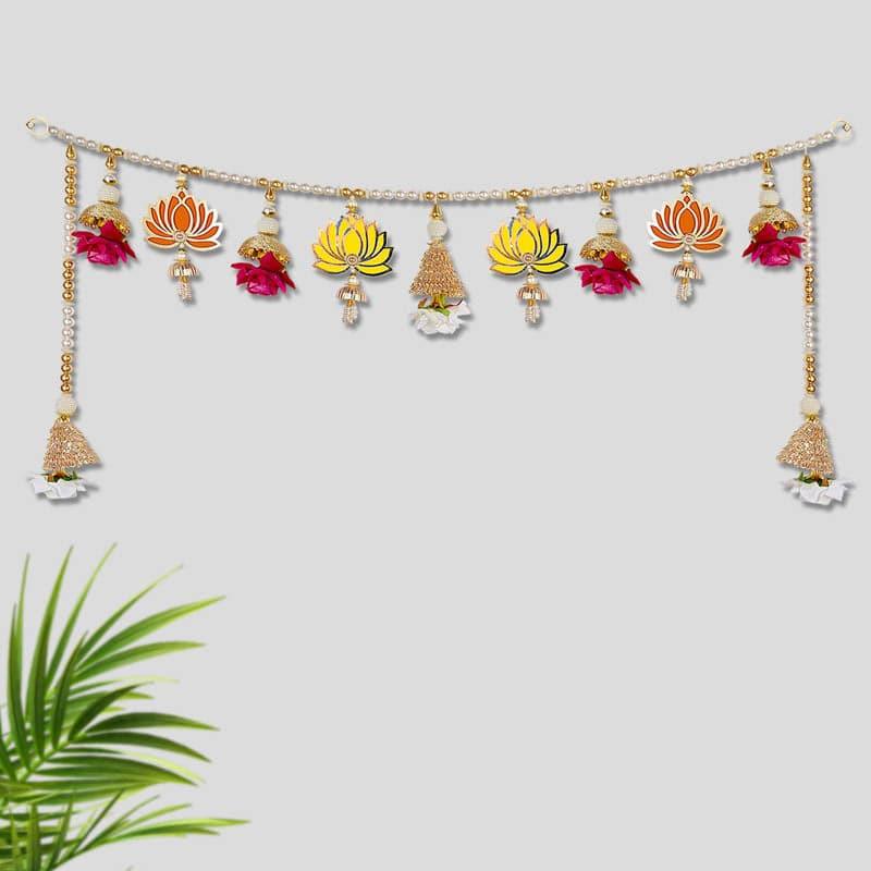 Buy Elegant Lotus Toran With Side Latkan Latkans from Vaaree