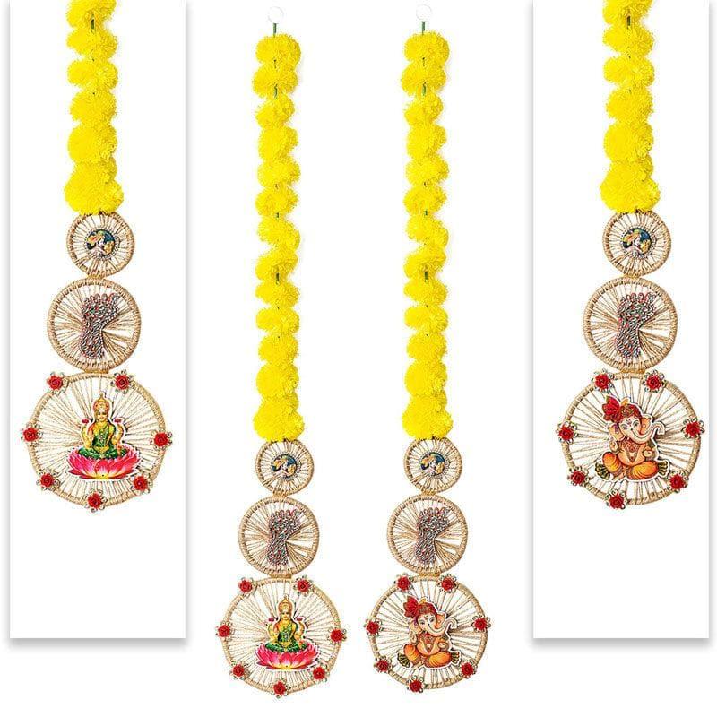 Buy Faux Marigold Latkan - Set Of Two Latkans from Vaaree