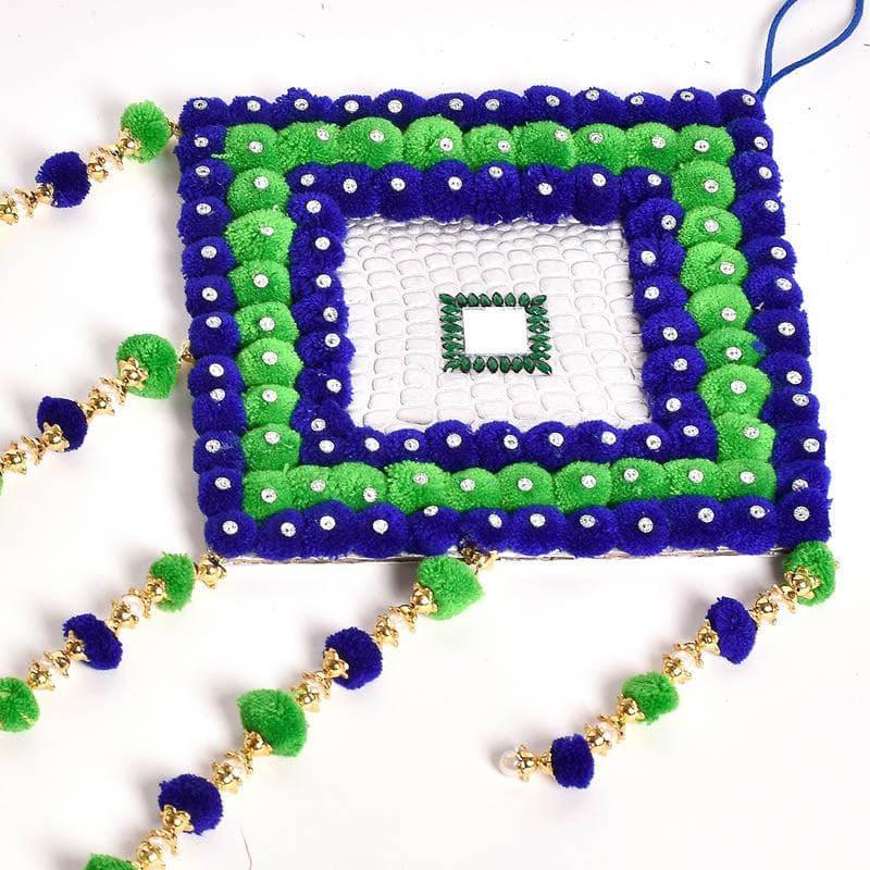 Latkans - Lozenge Festive Latkan - Blue & Green