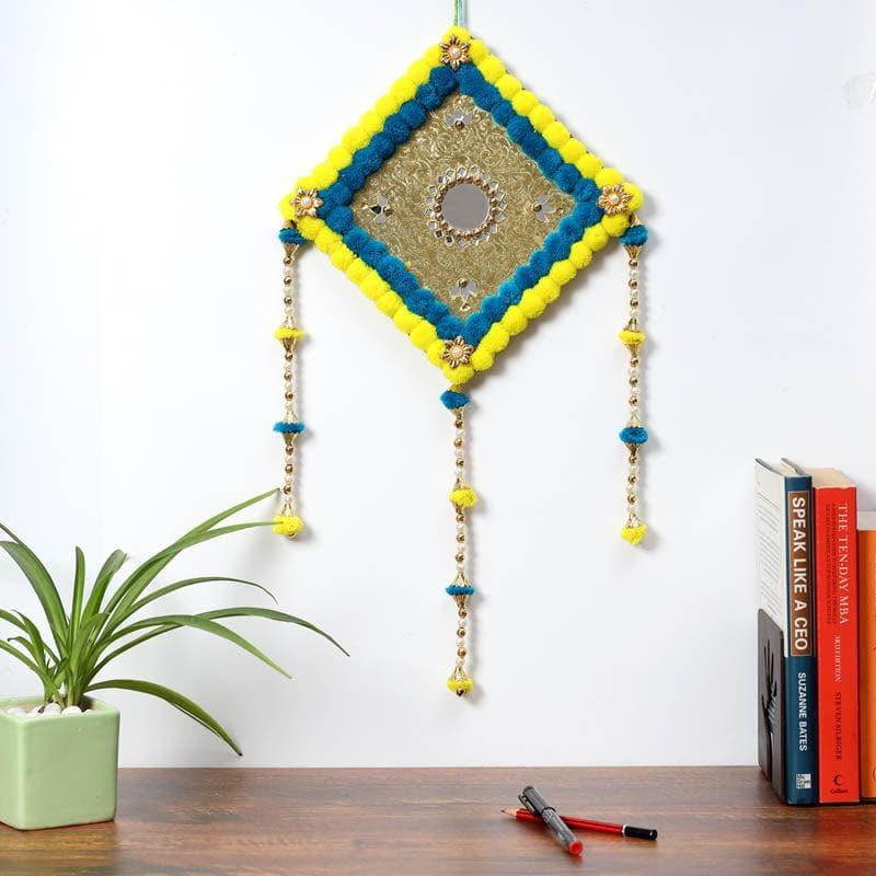 Buy Lozenge Festive Latkan - Yellow & Blue Latkans from Vaaree