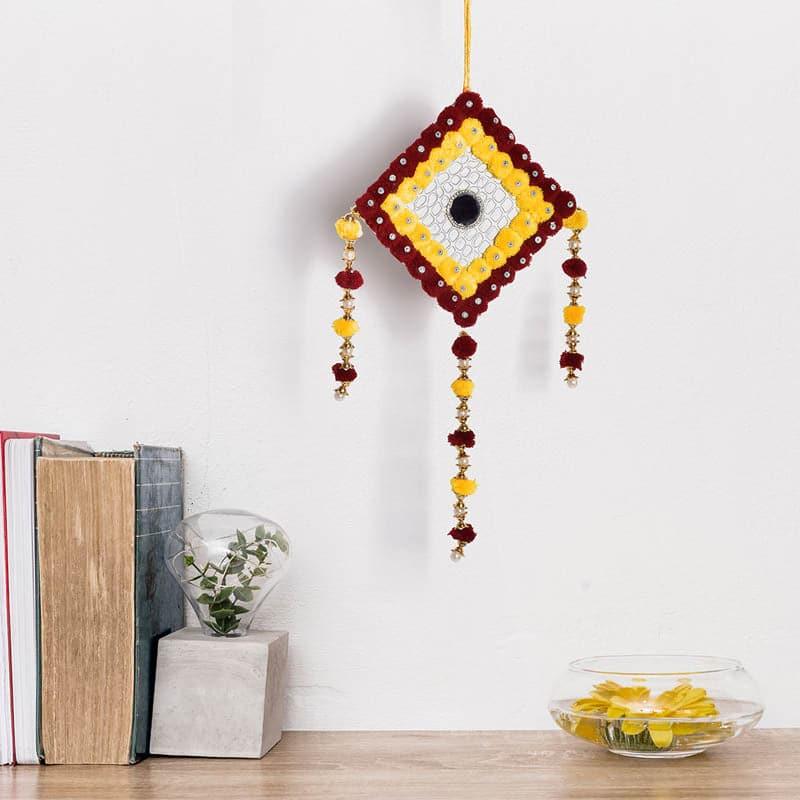 Buy Lozenge Festive Latkan - Yellow & Maroon Latkans from Vaaree