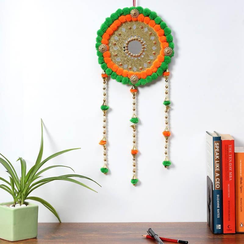 Buy Round Festive Latkan - Orange & Green Latkans from Vaaree