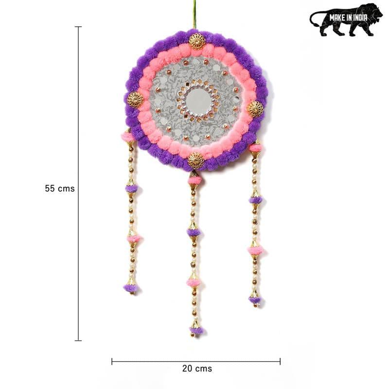 Buy Round Festive Latkan - Pink & Purple Latkans from Vaaree