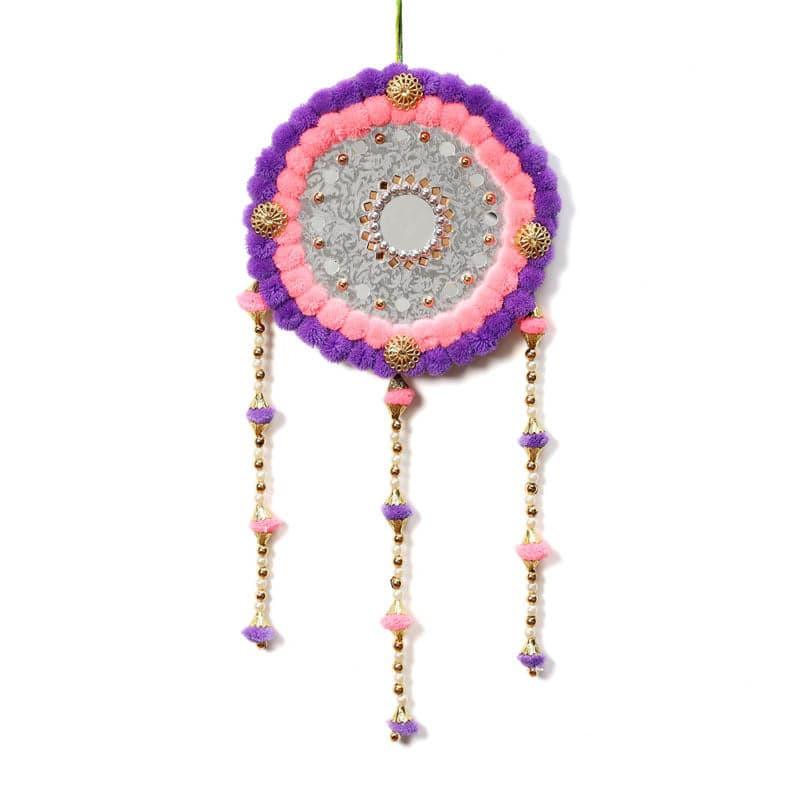 Buy Round Festive Latkan - Pink & Purple Latkans from Vaaree